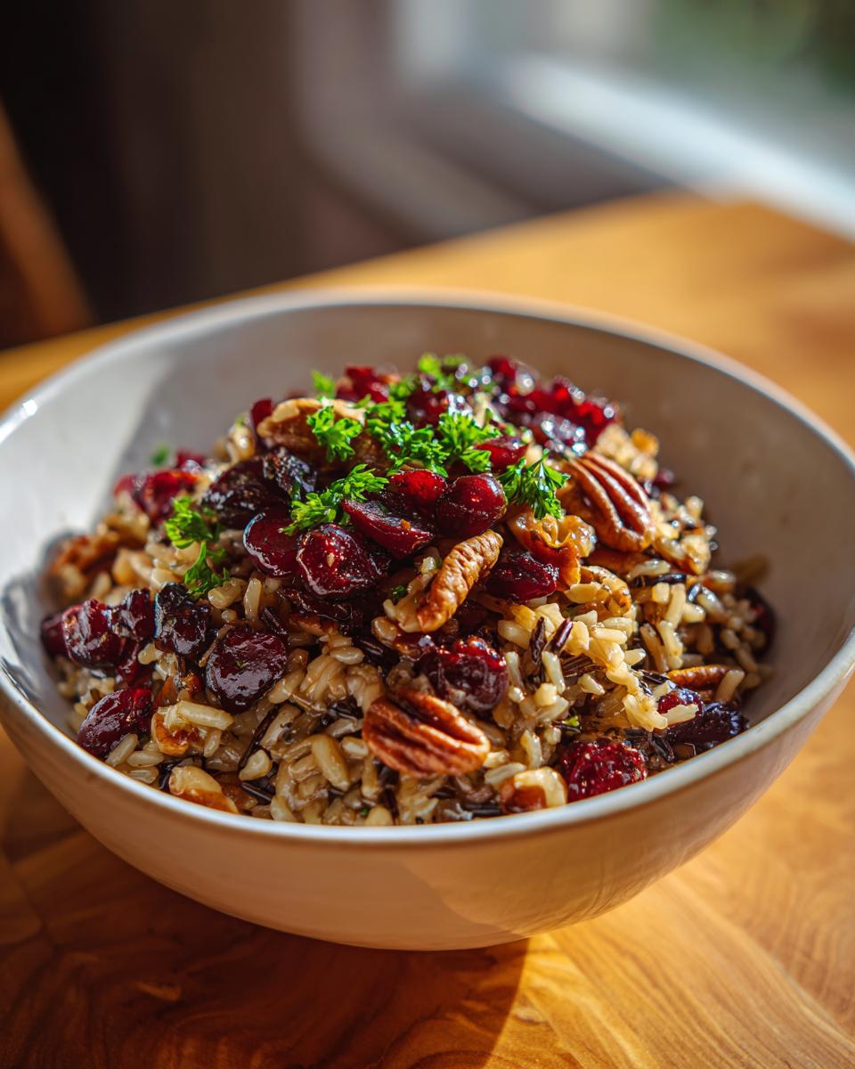 Wild Rice Pilaf with Cranberries - detail 4