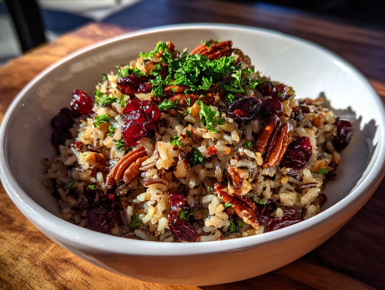Wild Rice Pilaf with Cranberries