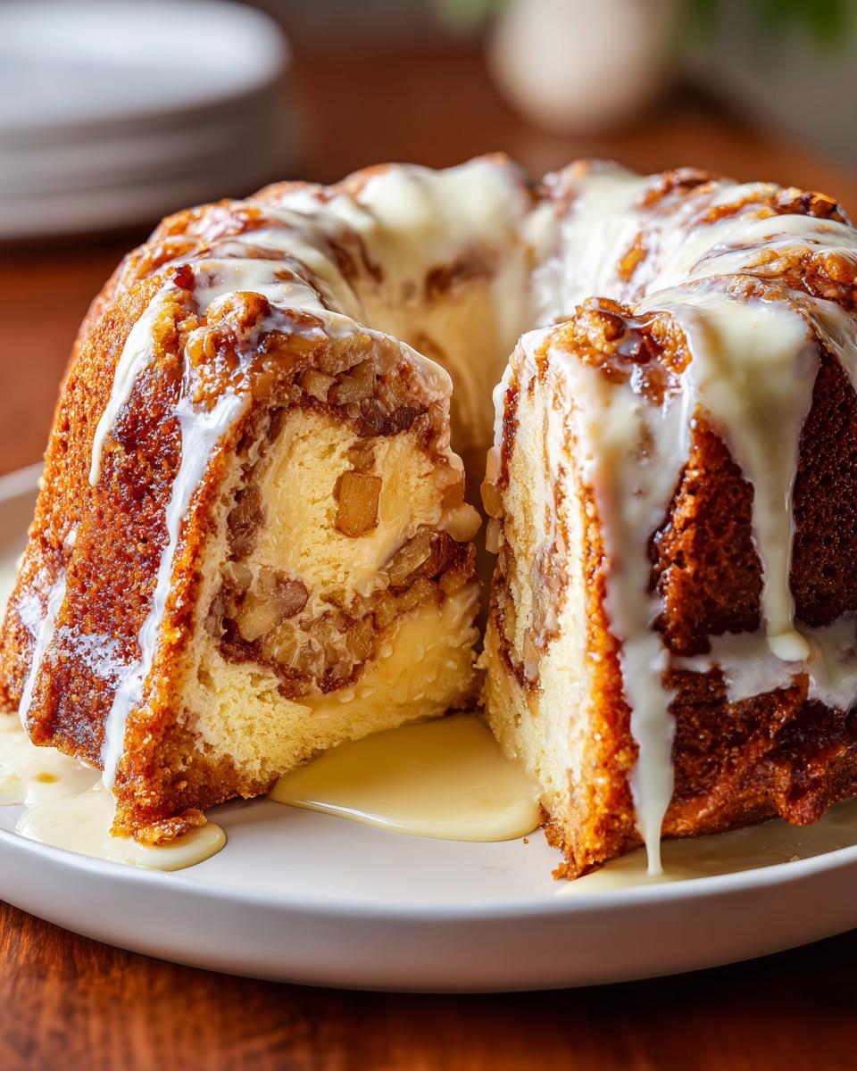 Heavenly 2-Layer Apple Cream Cheese Bundt Cake Recipe 6 Apple Cream Cheese Bundt Cake - detail 1