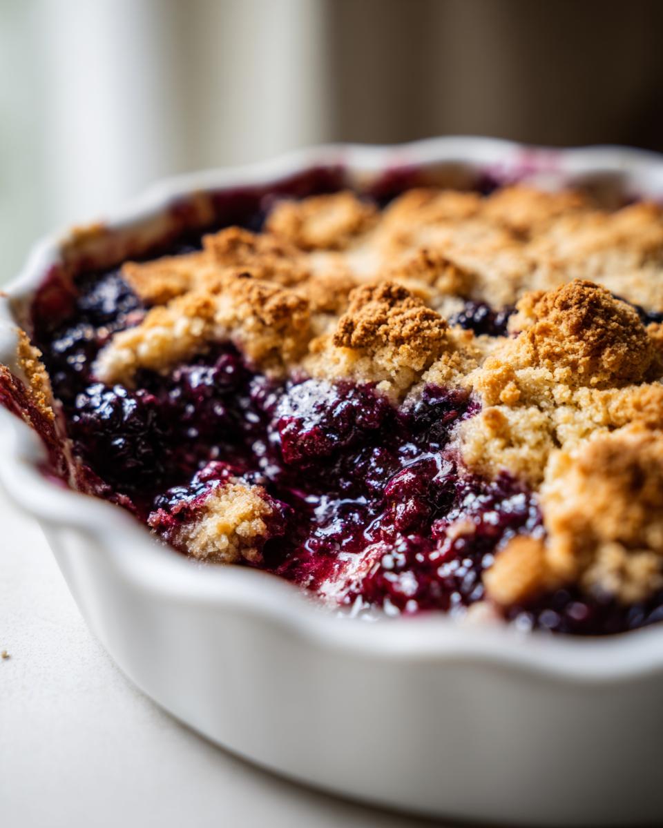Juicy Blackberry Cobbler Recipe in Just 45 Minutes 6 Blackberry Cobbler - detail 1