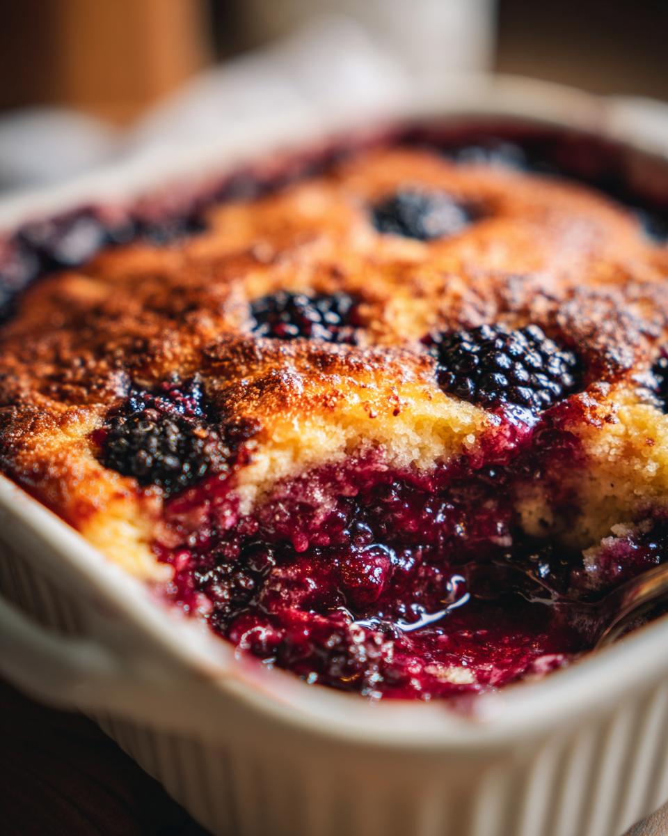 Juicy Blackberry Cobbler Recipe in Just 45 Minutes 7 Blackberry Cobbler - detail 2