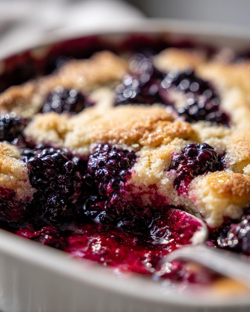 Juicy Blackberry Cobbler Recipe in Just 45 Minutes 8 Blackberry Cobbler - detail 3