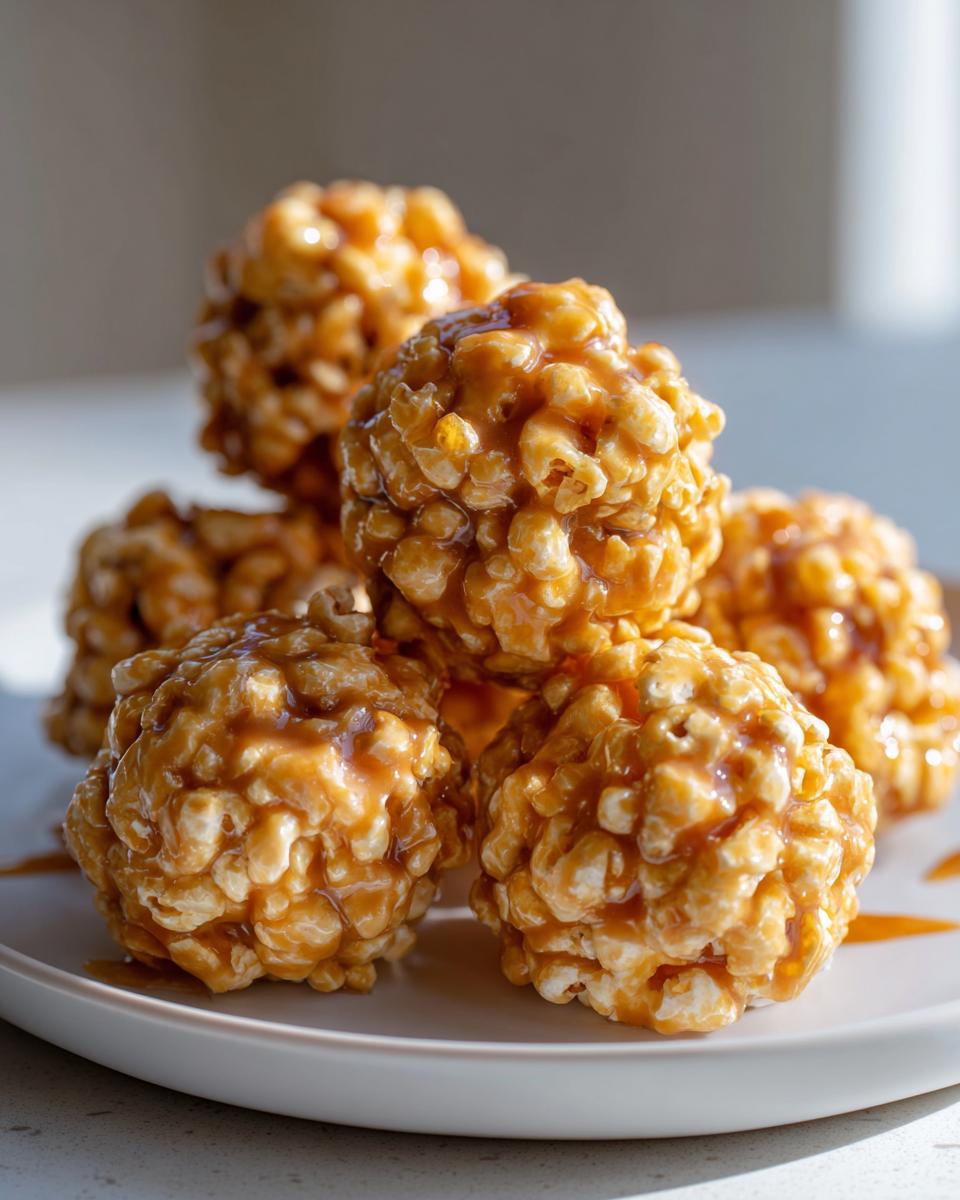 Caramel Popcorn Balls - detail 1