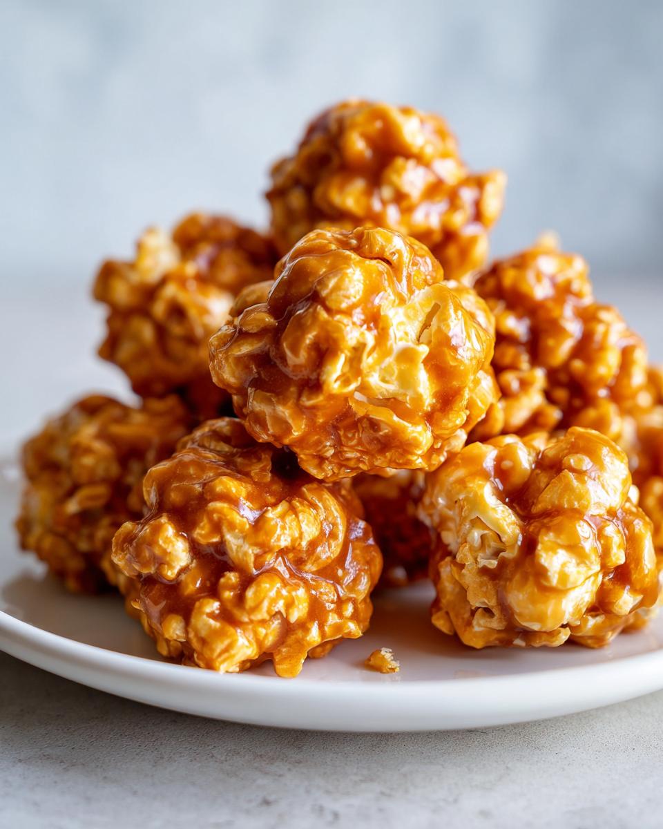 Caramel Popcorn Balls - detail 3