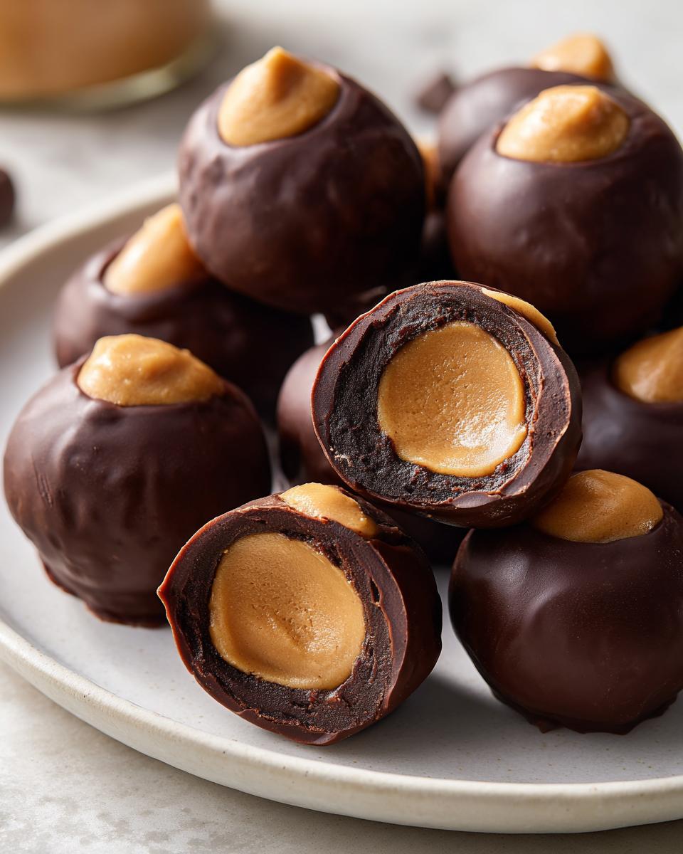 Chocolate Peanut Butter Buckeyes - detail 1