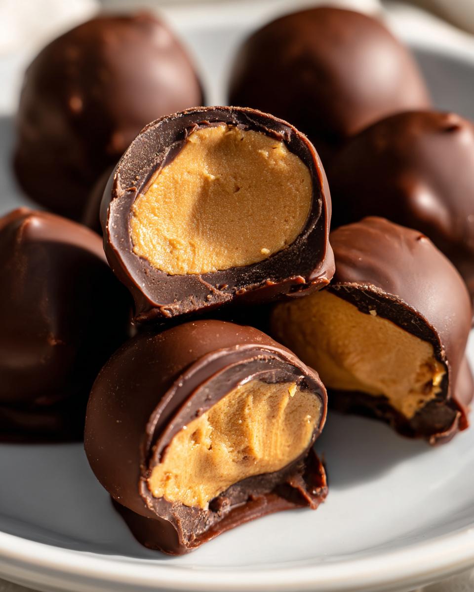 Chocolate Peanut Butter Buckeyes - detail 2