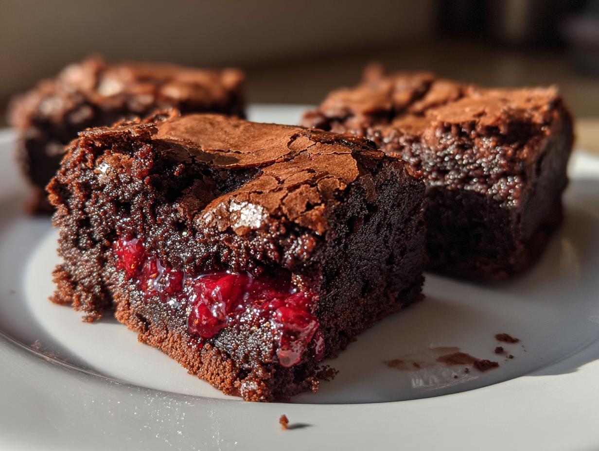 Chocolate Raspberry Brownies