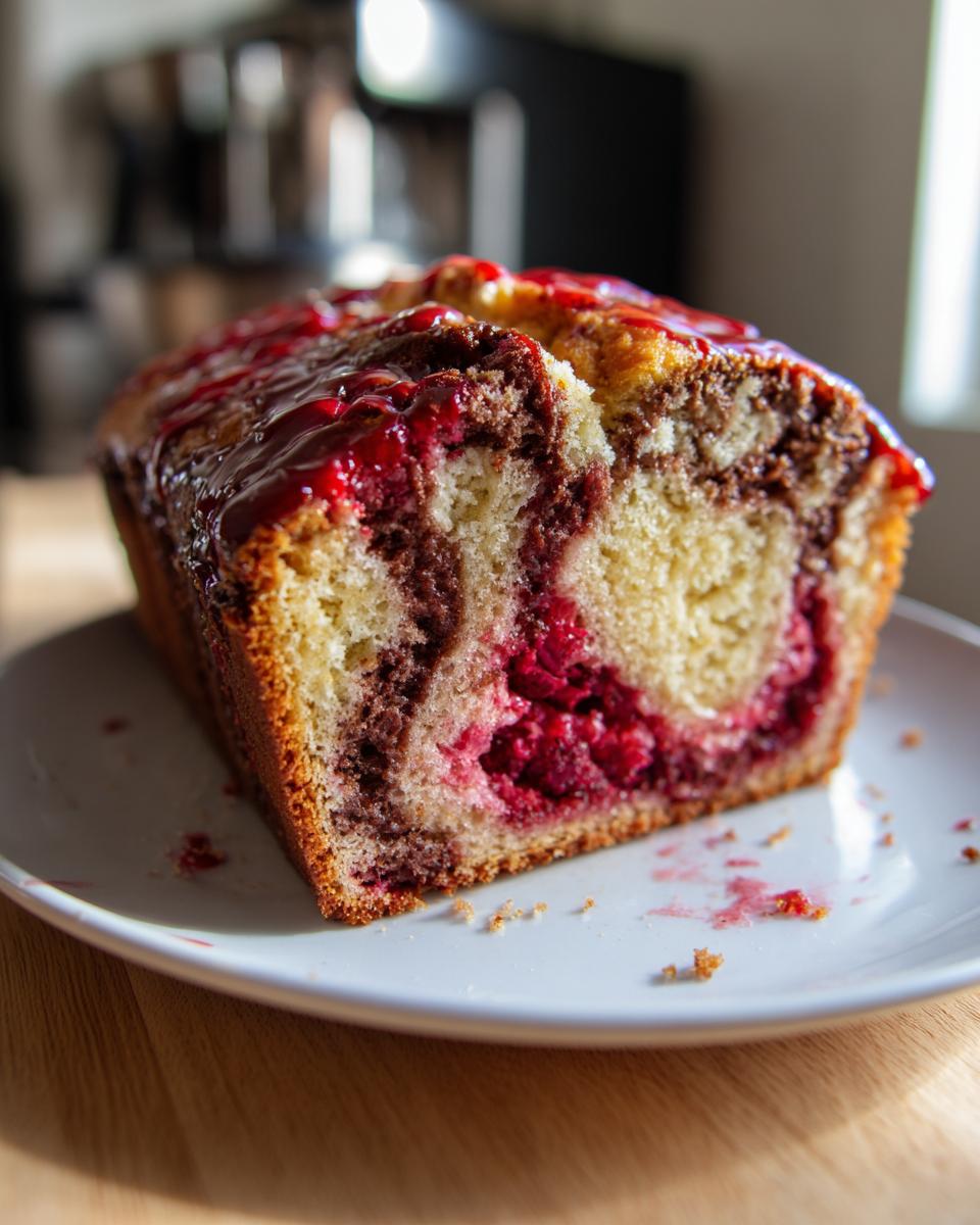 Chocolate Raspberry Swirl Loaf Recipe - Easy 6-Step Dessert Miracle 6 Chocolate Raspberry Swirl Loaf - detail 1