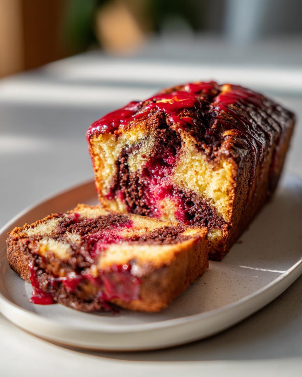 Chocolate Raspberry Swirl Loaf Recipe - Easy 6-Step Dessert Miracle 7 Chocolate Raspberry Swirl Loaf - detail 2