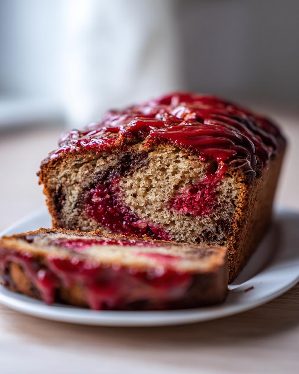 Chocolate Raspberry Swirl Loaf Recipe - Easy 6-Step Dessert Miracle 8 Chocolate Raspberry Swirl Loaf - detail 3