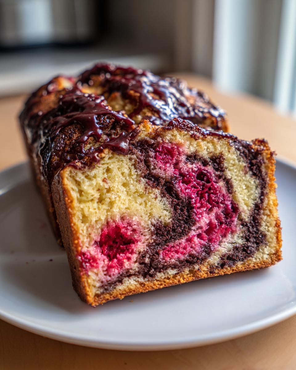 Chocolate Raspberry Swirl Loaf Recipe - Easy 6-Step Dessert Miracle 9 Chocolate Raspberry Swirl Loaf - detail 4