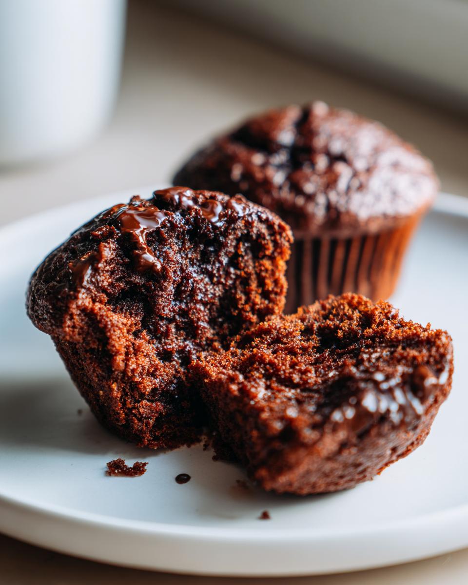 Irresistible Chocolate Zucchini Muffins with 1 Secret Ingredient 8 Chocolate Zucchini Muffins - detail 3