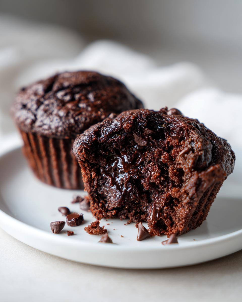 Irresistible Chocolate Zucchini Muffins with 1 Secret Ingredient 9 Chocolate Zucchini Muffins - detail 4