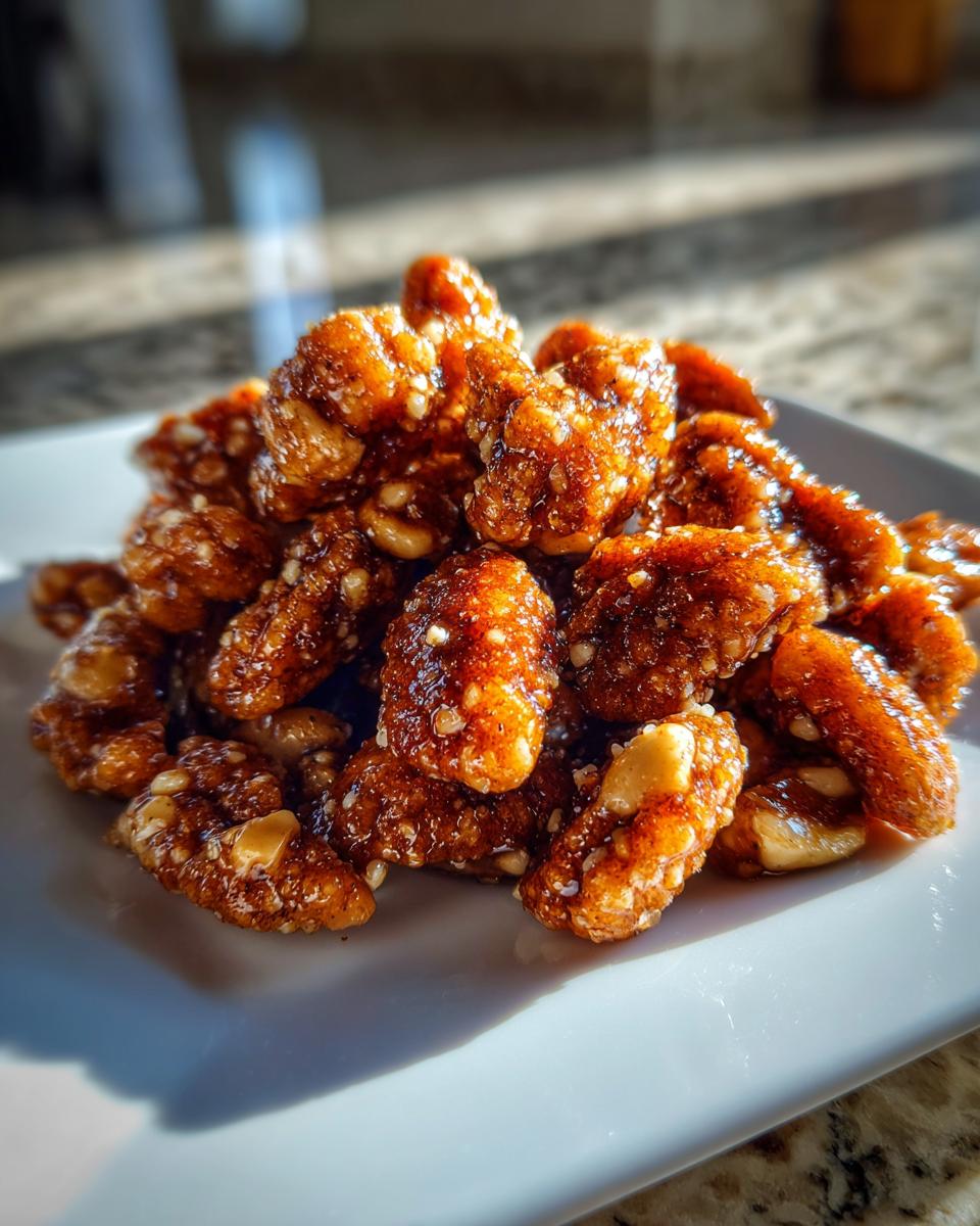 Cinnamon Sugar Candied Pecans - detail 3