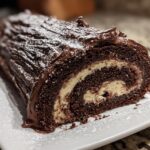 Classic Yule Log Cake