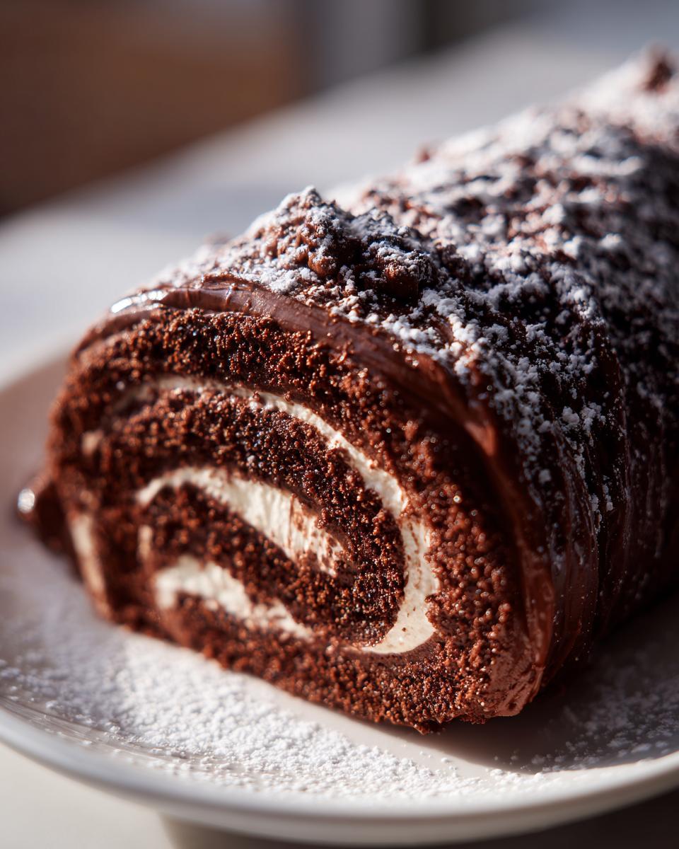 Classic Yule Log Cake - detail 3