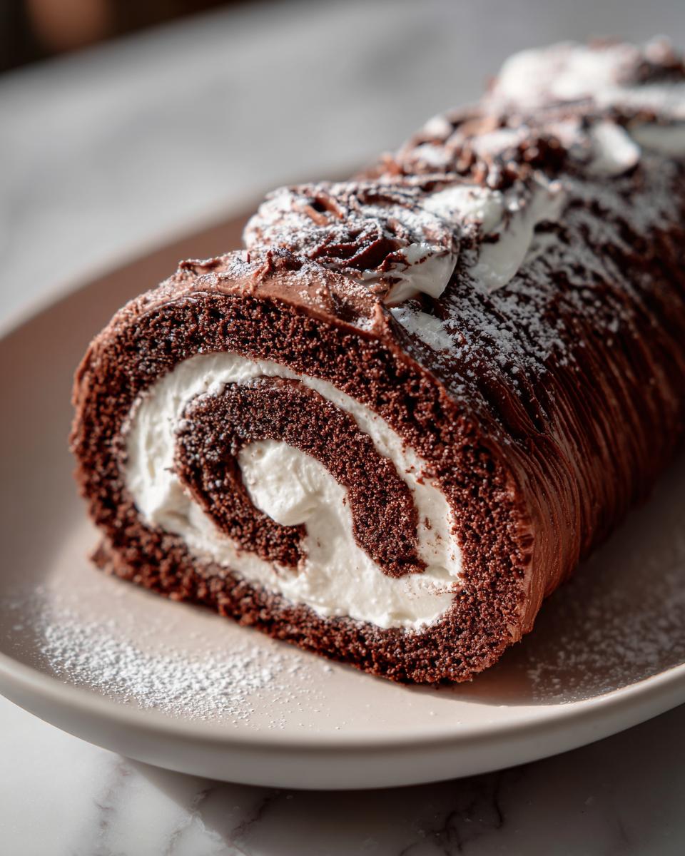 Classic Yule Log Cake - detail 4
