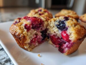Low-Sugar Berry Muffins