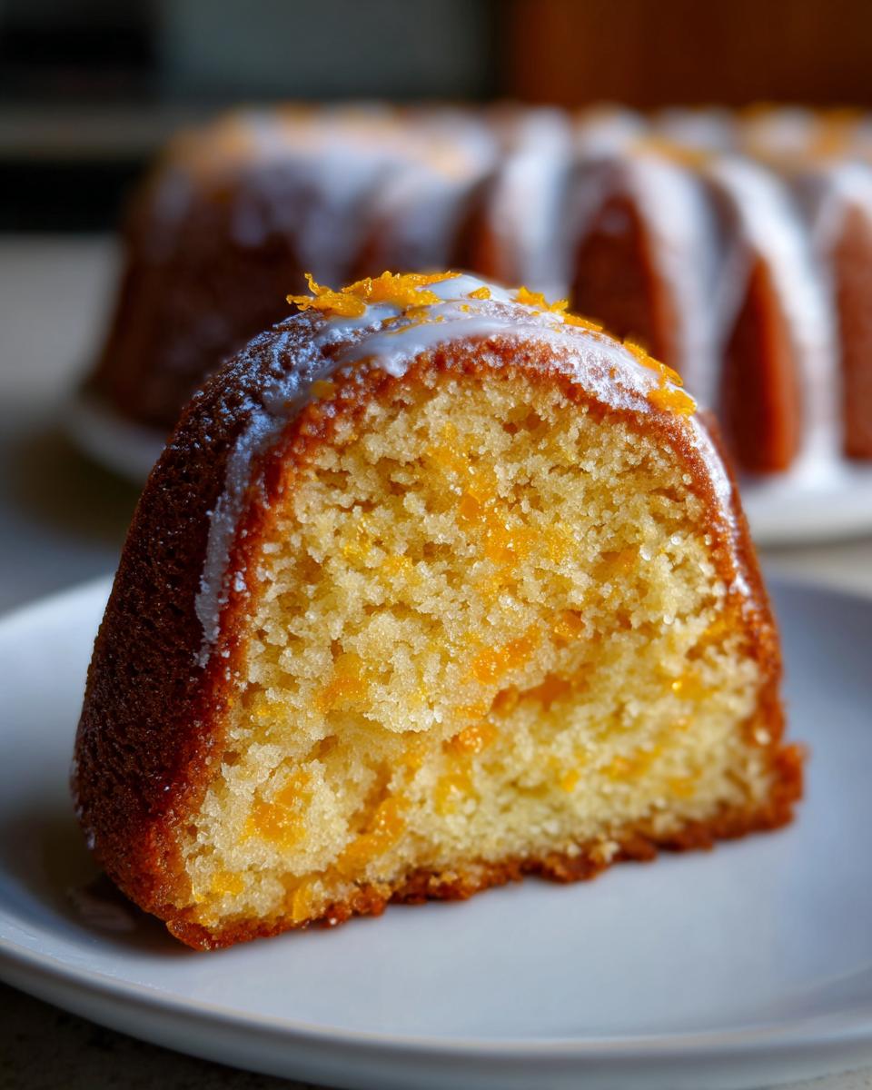 Orange Bundt Cake - detail 1