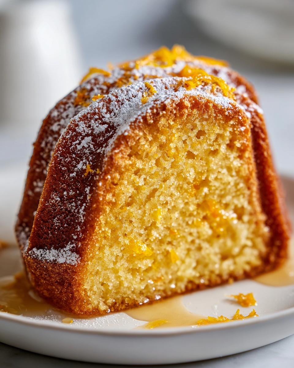 Orange Bundt Cake - detail 2