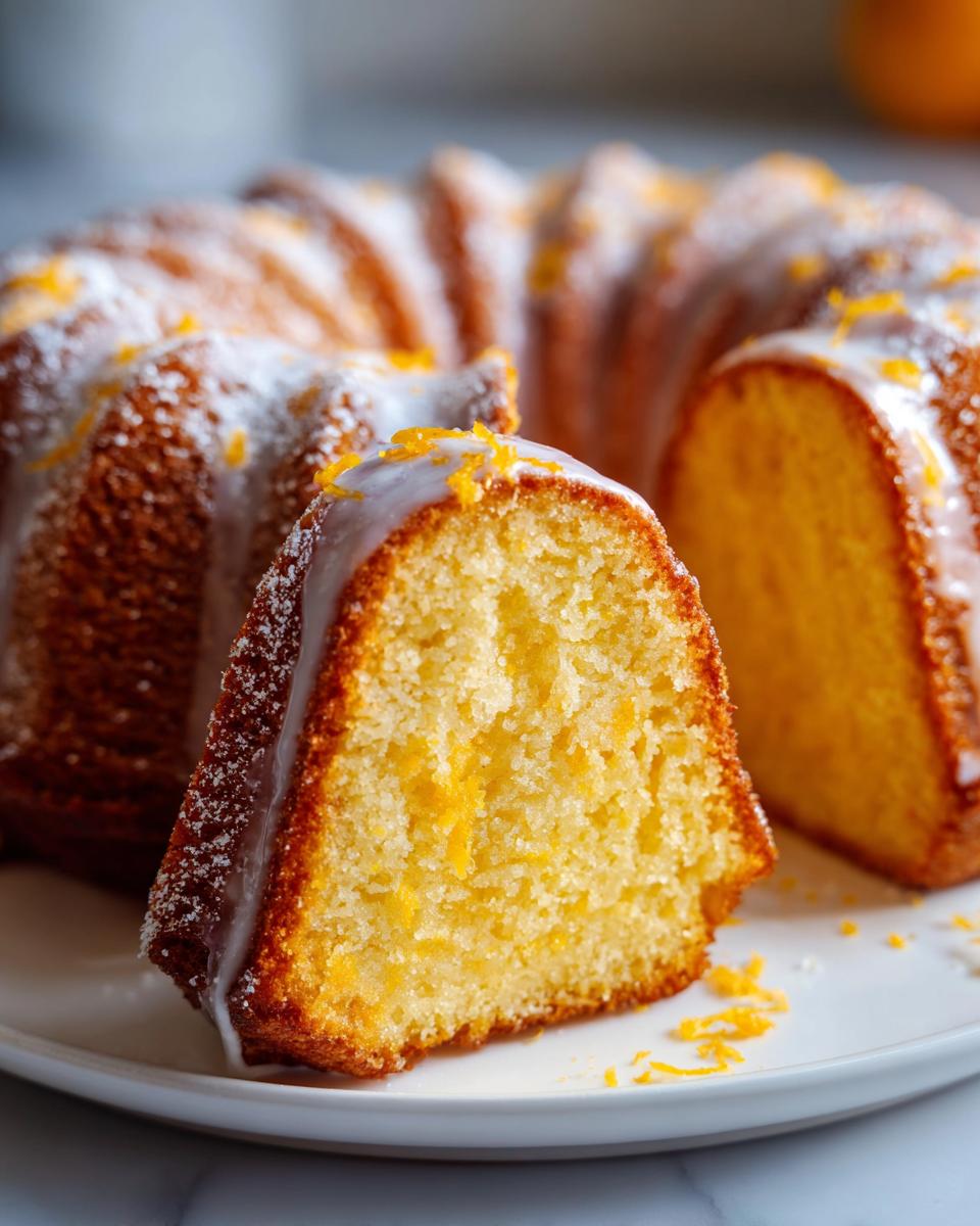 Orange Bundt Cake - detail 3