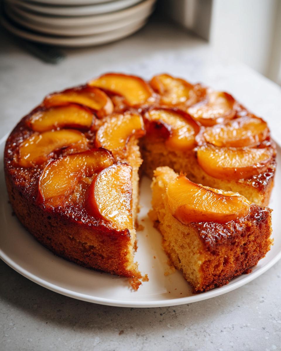 Peach Upside Down Cake - detail 2