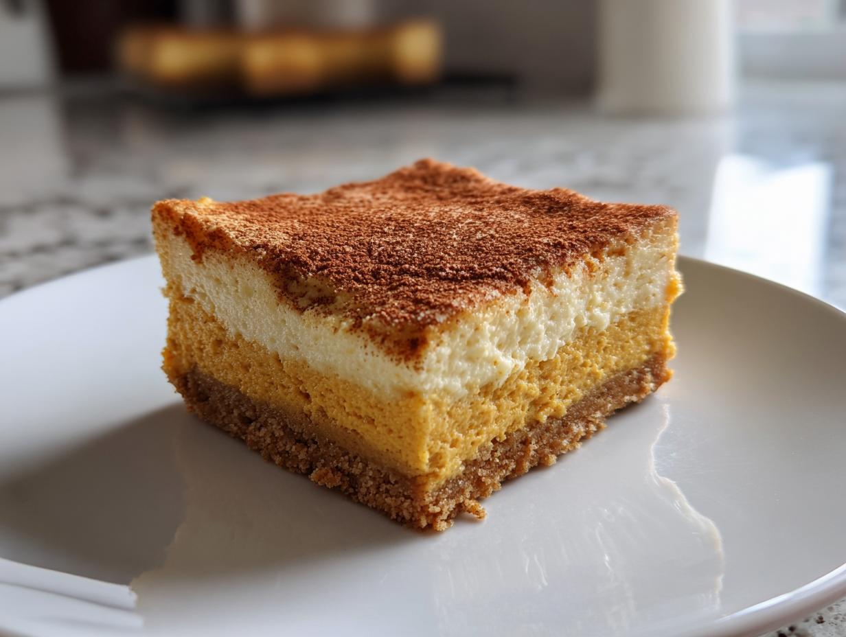 Pumpkin Cheesecake Bars