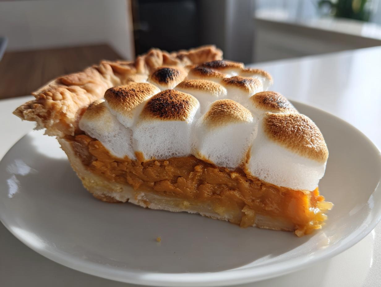 Sweet Potato Pie with Marshmallow