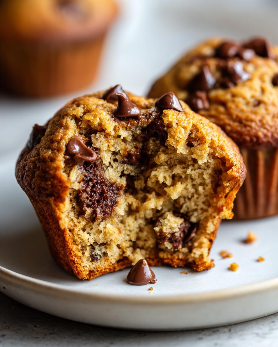 Vegan Chocolate Chip Muffins - detail 2