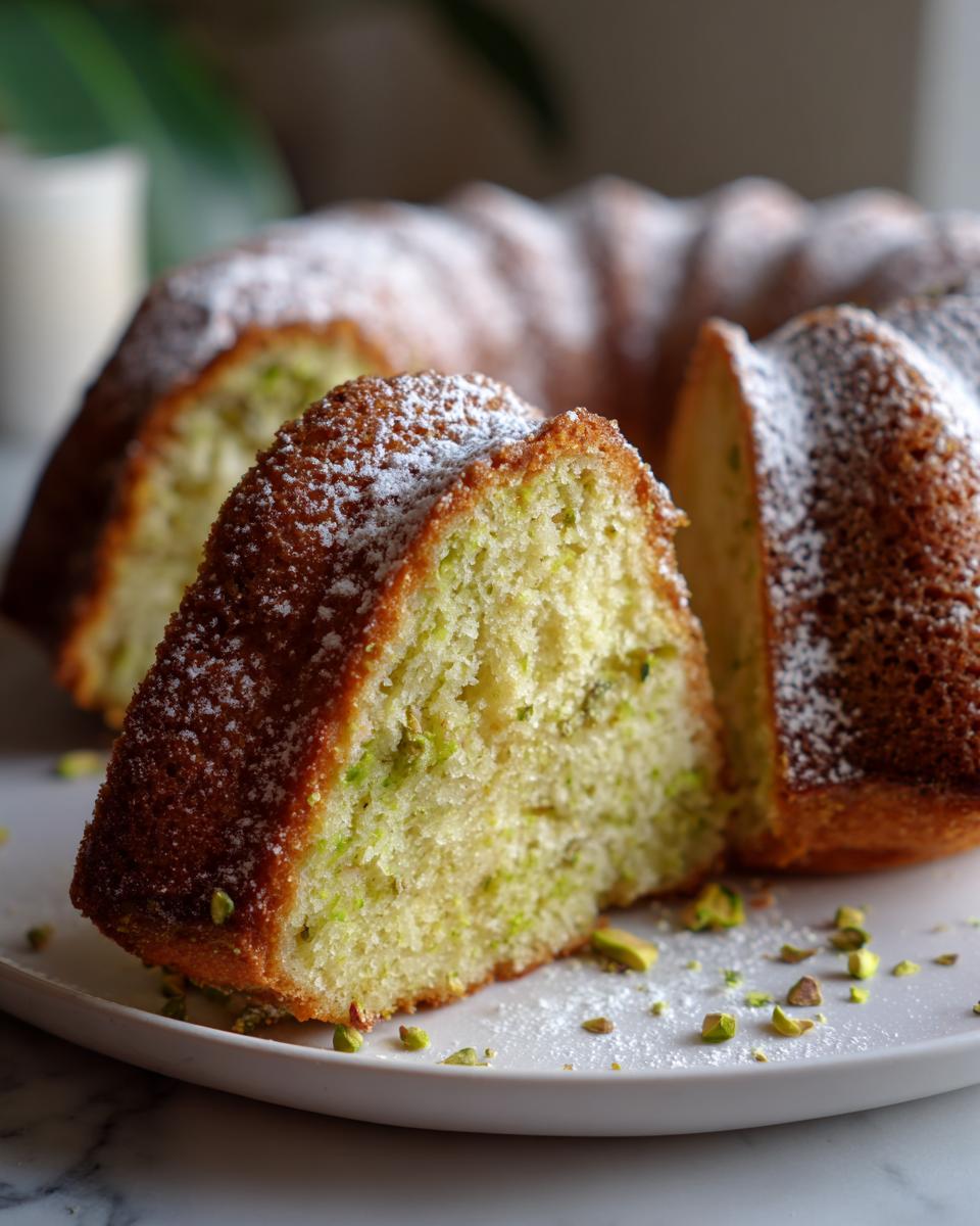 Pistachio Bundt Cake - detail 2