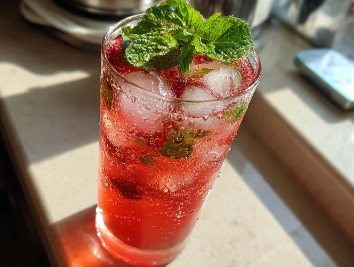 Raspberry Lemonade Mocktail