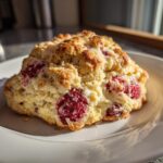 Raspberry White Chocolate Scones