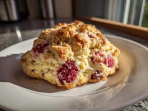 Raspberry White Chocolate Scones