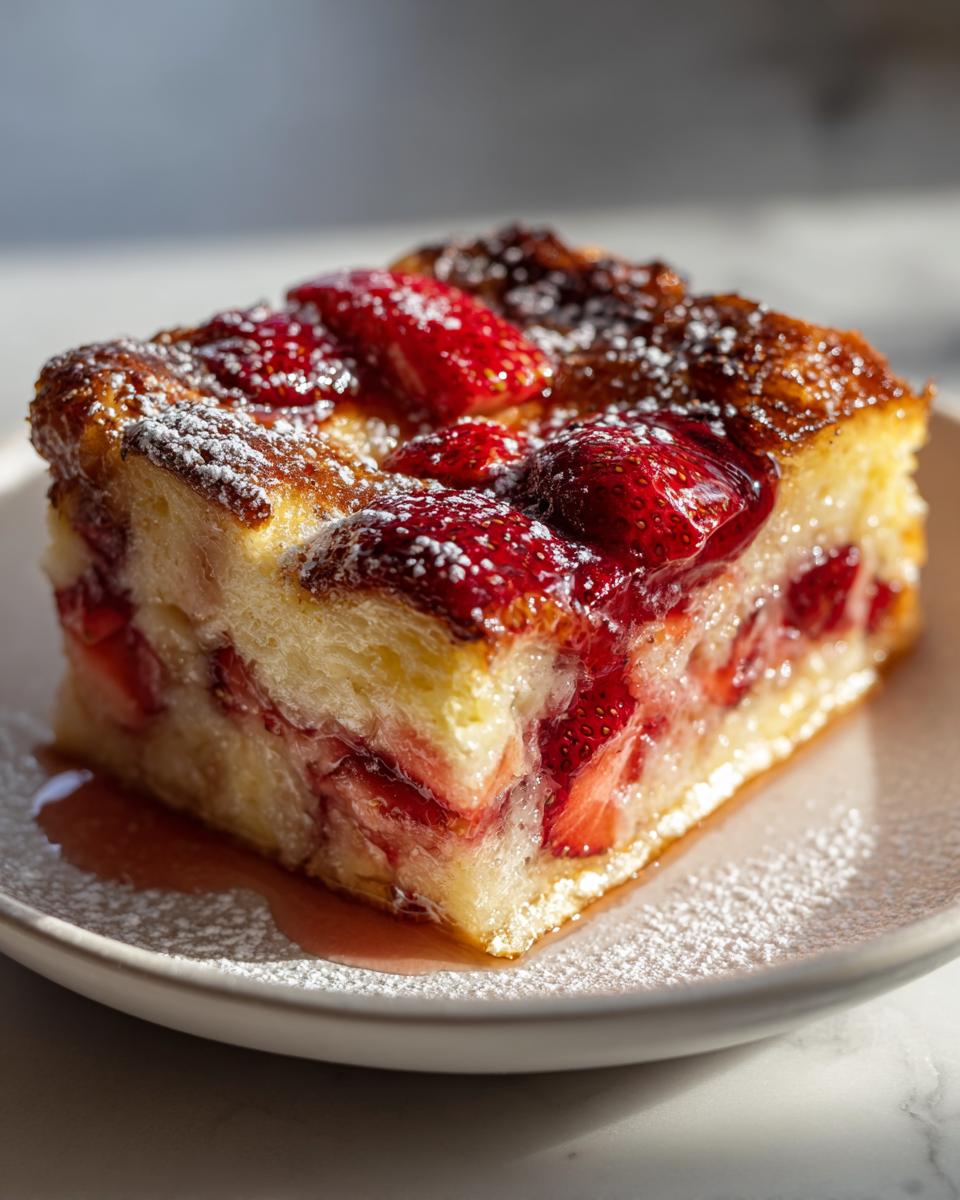 Irresistible Strawberry French Toast Bake in 10 Minutes 4 Strawberry French Toast Bake - detail 1