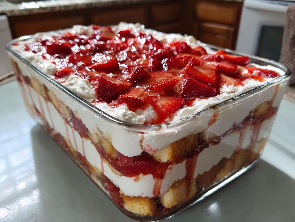 Strawberry Shortcake Trifle