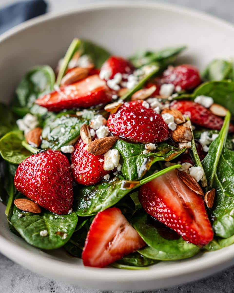 Strawberry Spinach Salad - detail 2