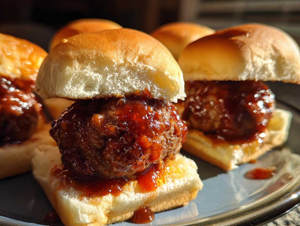 BBQ Meatball Sliders