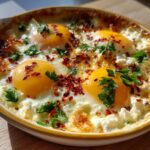 Baked Feta Eggs