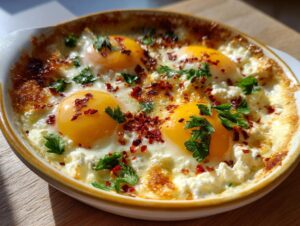 Home 13 Baked Feta Eggs