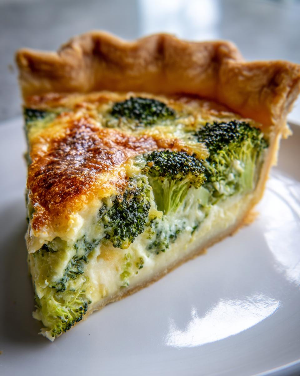 Broccoli Cheddar Quiche - detail 1