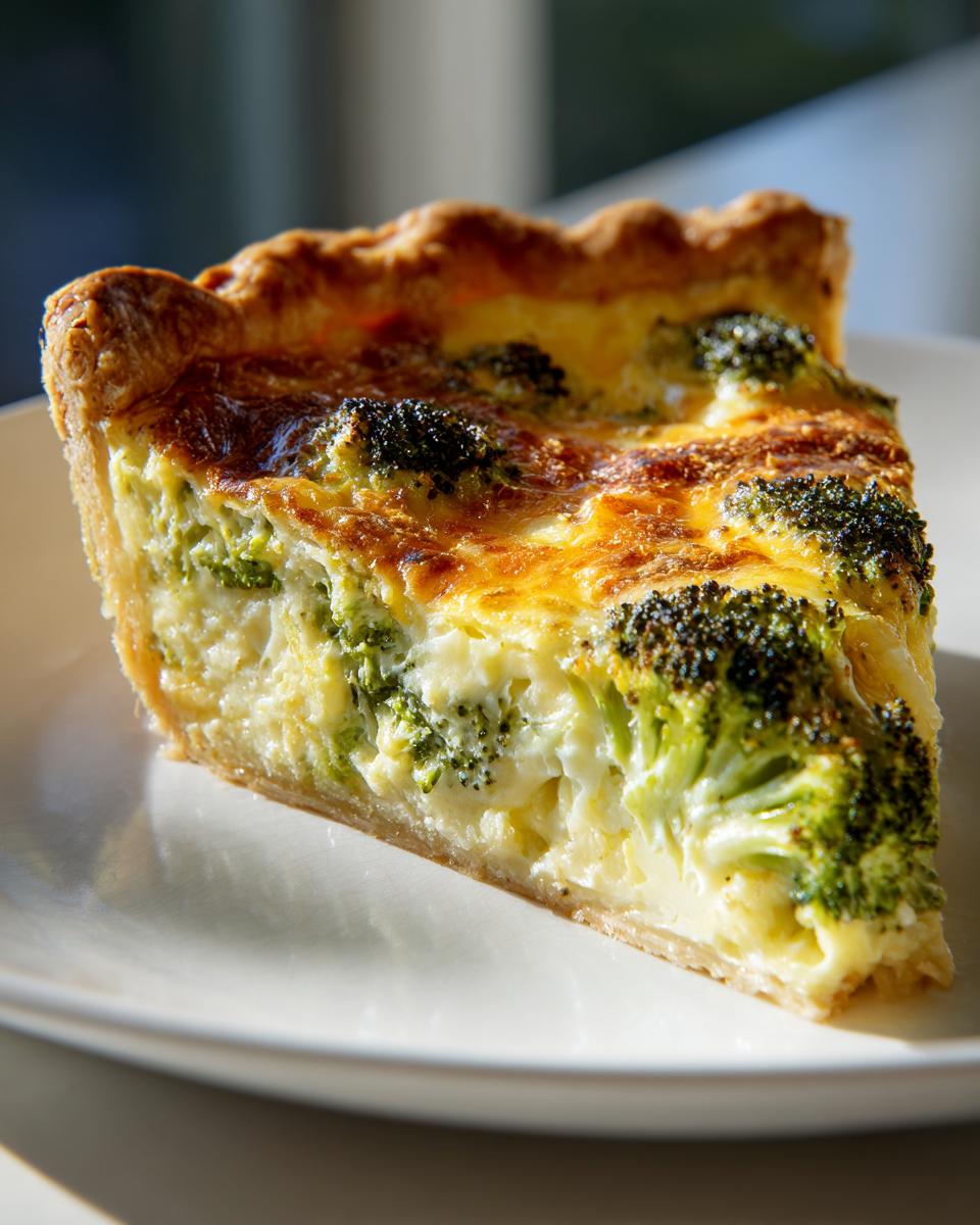 Broccoli Cheddar Quiche - detail 2