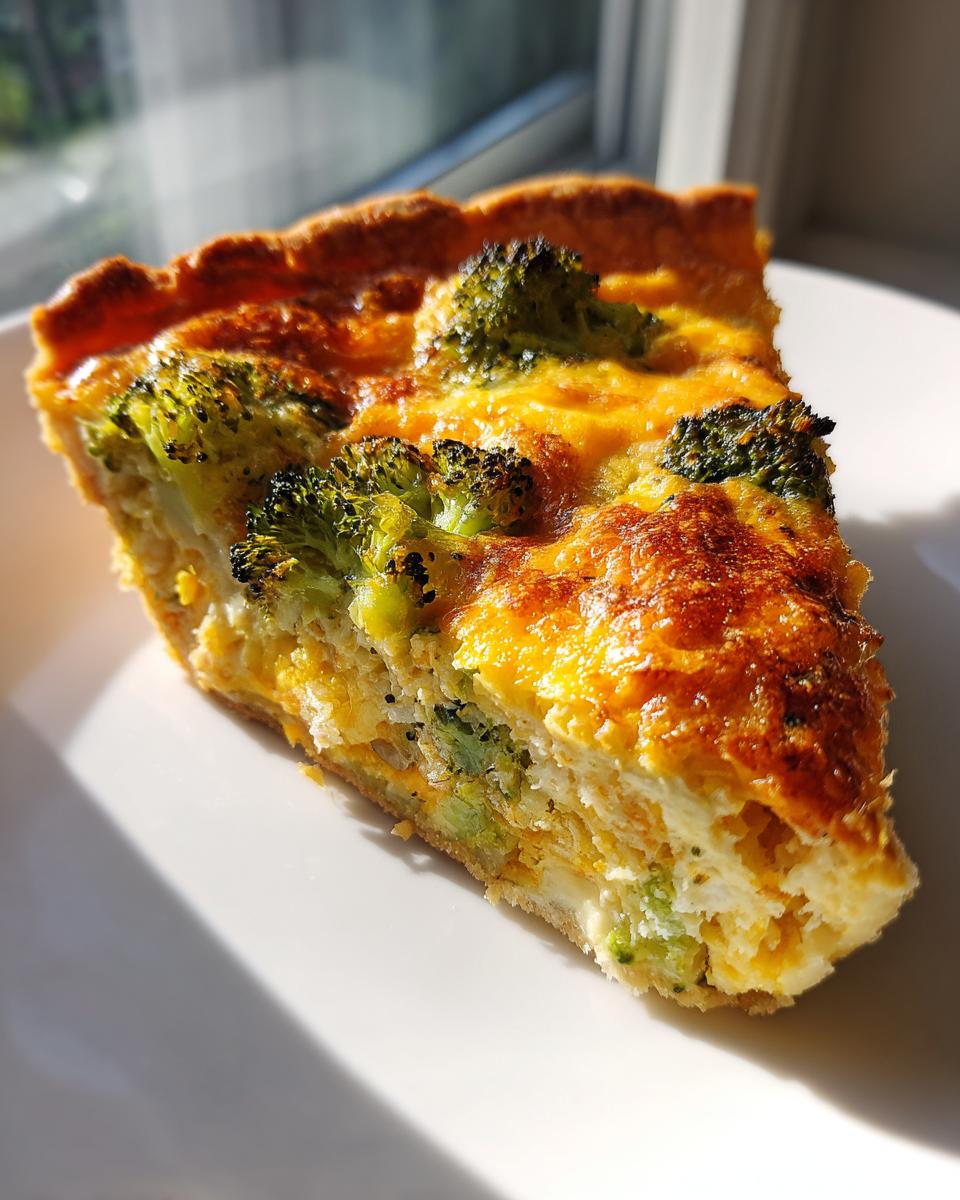 Broccoli Cheddar Quiche - detail 3