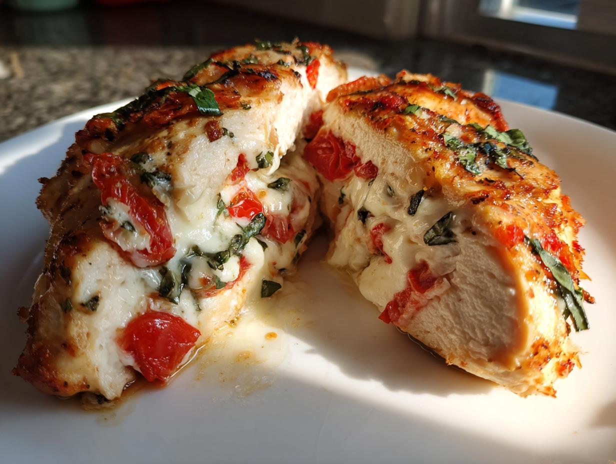 Caprese Stuffed Chicken