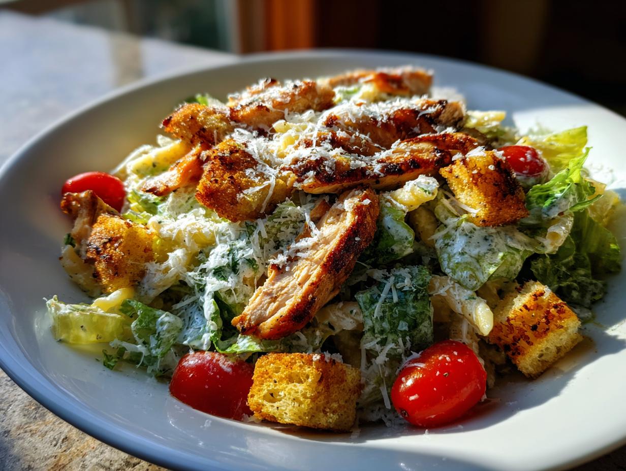 Chicken Caesar Pasta Salad