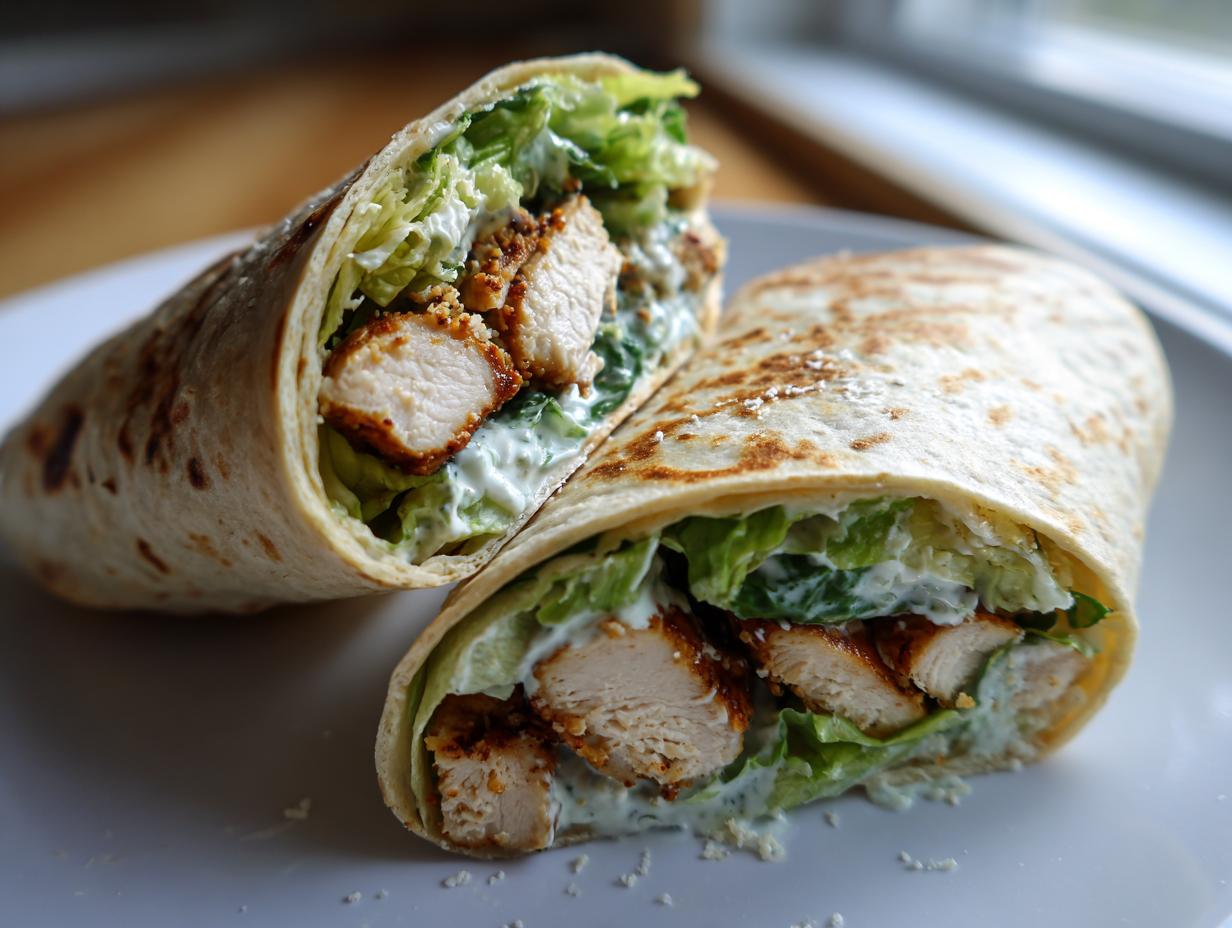 Chicken Caesar Wraps