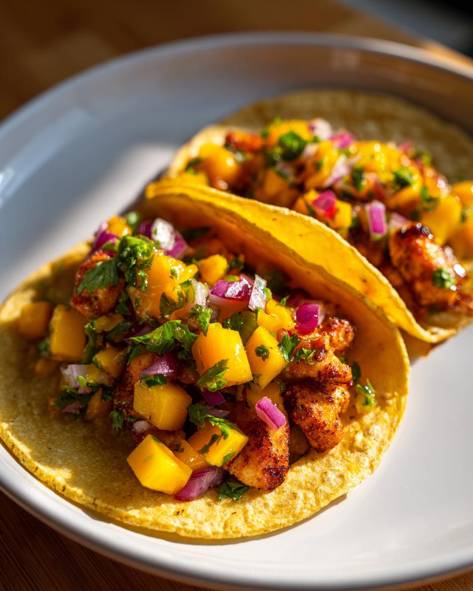 30-Minute Chicken Tacos with Mango Salsa That Wow 3 Chicken Tacos with Mango Salsa - detail 1