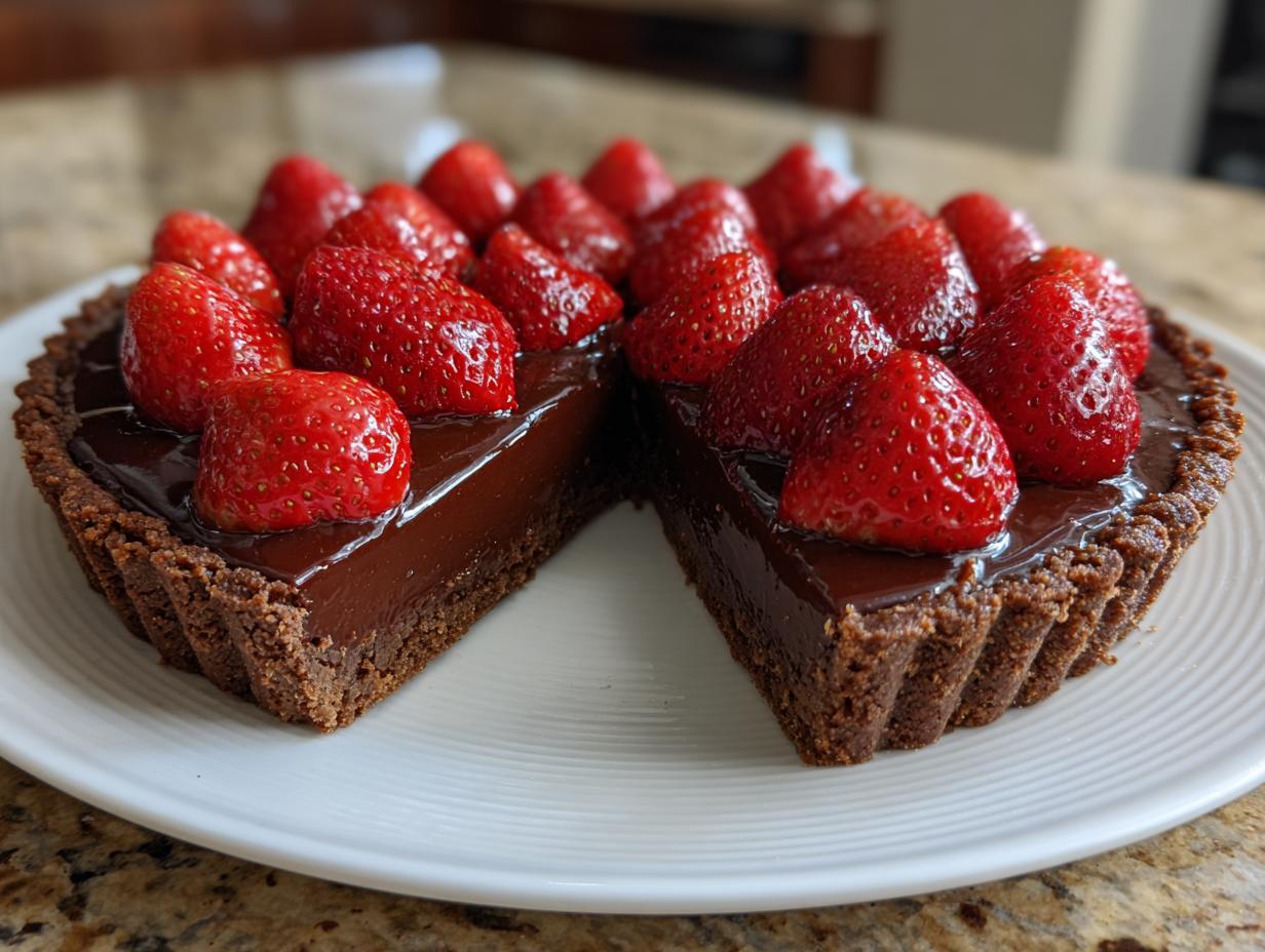 Chocolate Strawberry Tart