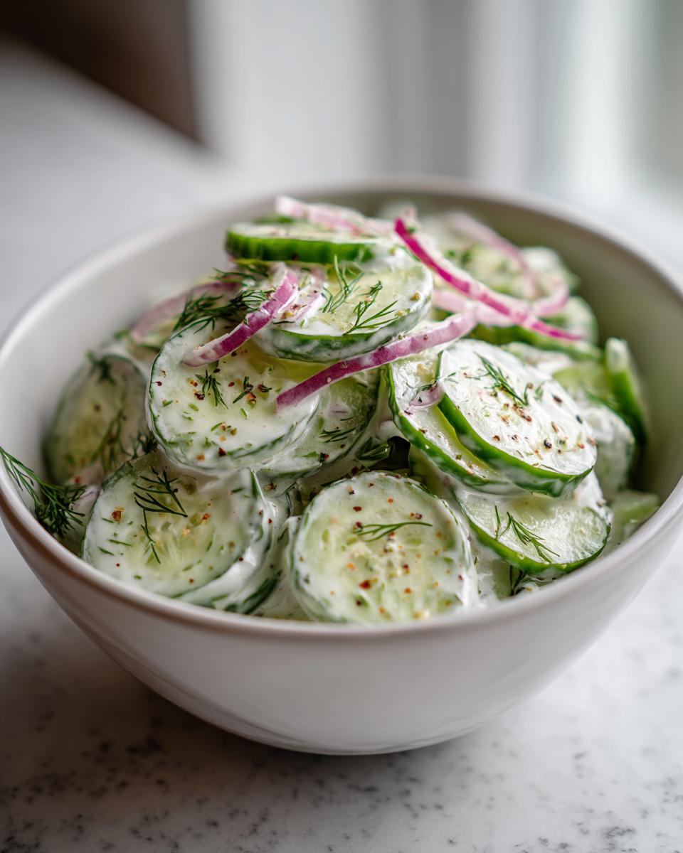 Creamy Cucumber Salad - detail 1