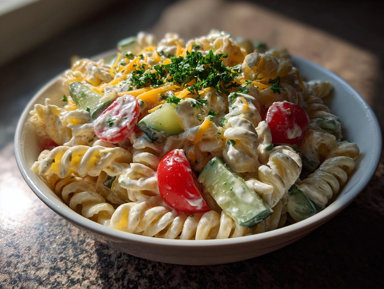 Creamy Ranch Pasta Salad