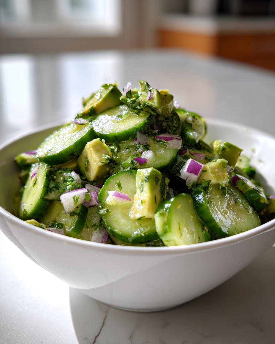 Cucumber Avocado Salad - detail 1